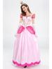 Mary Pichy Różowa Sukienka Księżniczki z Kwiatem Brzoskwini na Scenę, Imprezę lub Dwór