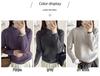 Korean Style Women's High Neck Wool Sweater - New Autumn/Winter 2026, Thick, Warm, Loose Fit, Stylish Base Layer