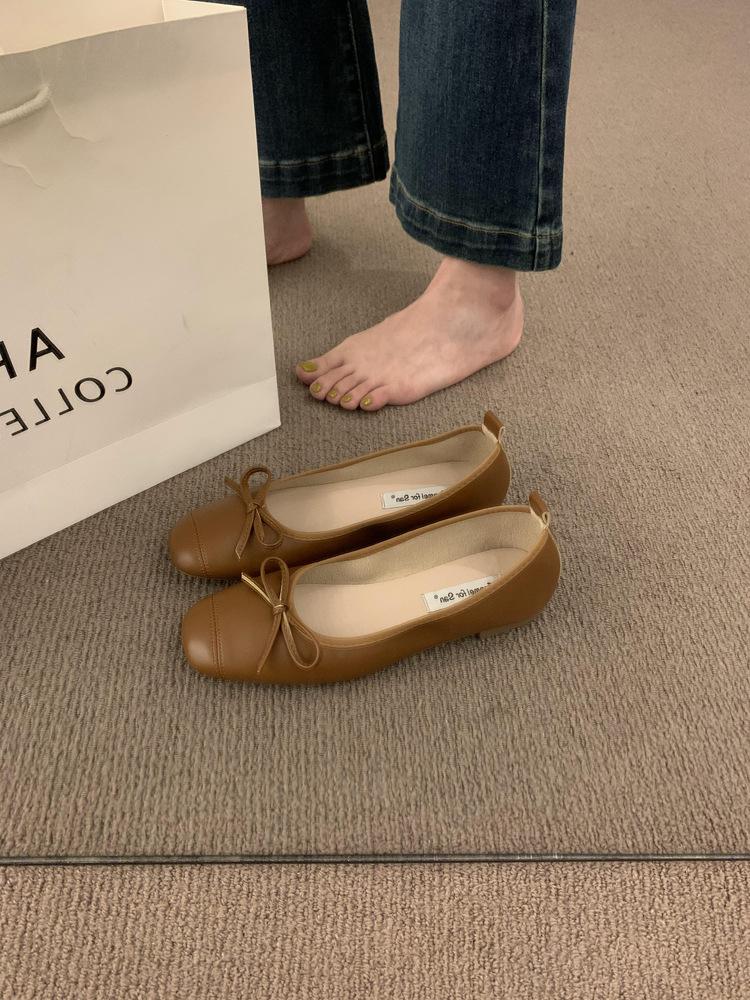 

С юбкой в стиле феи, серебристые, мягкие, кожаные, с мягкой подошвой, туфли бабушки с одной педалью, легкие балетки, нежные вечерние туфли 39 коричневый