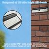 Solar RV Porch Light 118 LED RV Motion Sensor Light with Remote Control IP65 Waterproof RV Exterior Lights with 3 Modes 270 °