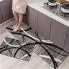 2pcs Textured Design Kitchen Mats, Creative Lines Print Throw Carpets, Washable Hallway Runner Rugs,  Farmhouse High Traffic Area