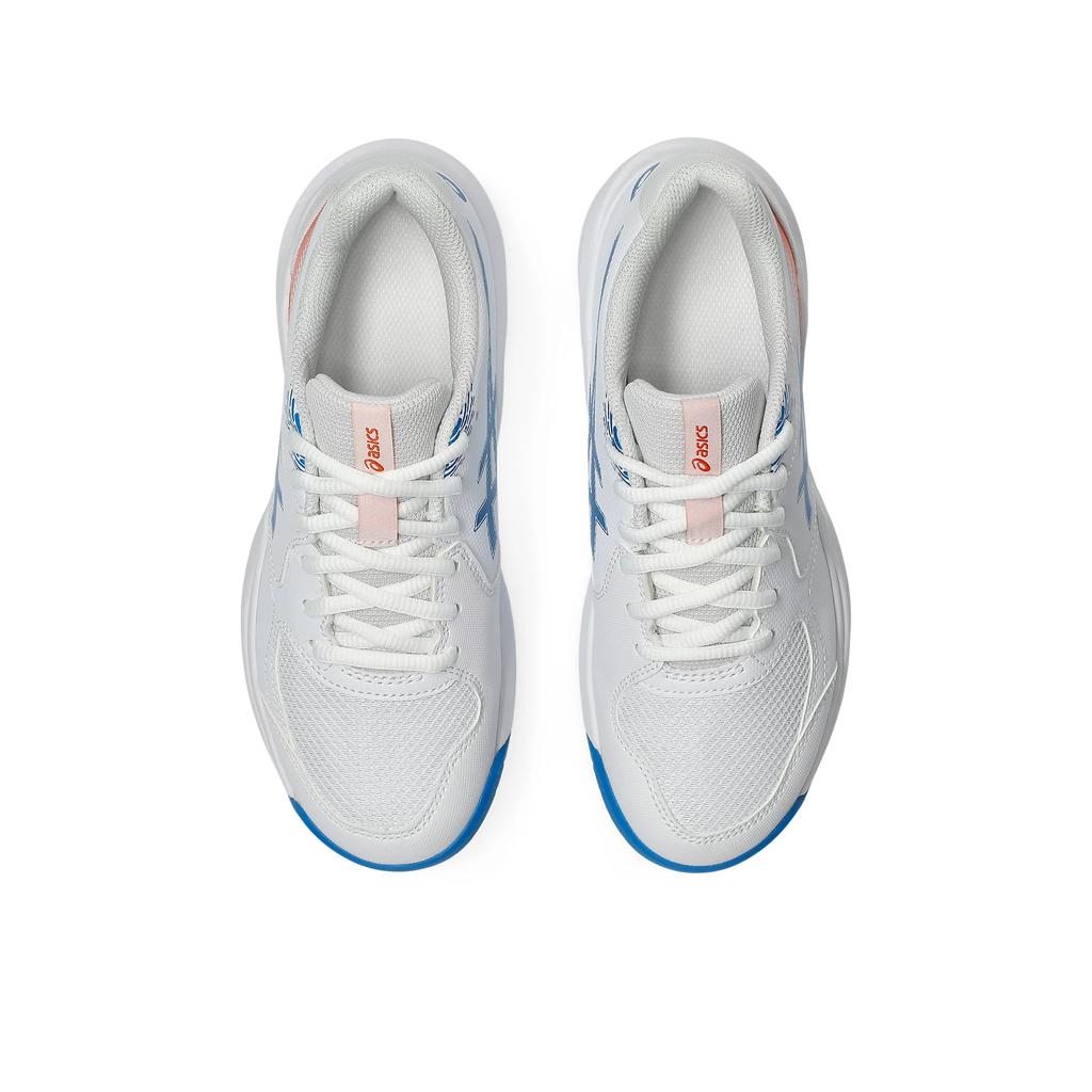 ASICS Gel Dedicate 9 GS White Directoire Blue Kids Sneakers 1044A085-100