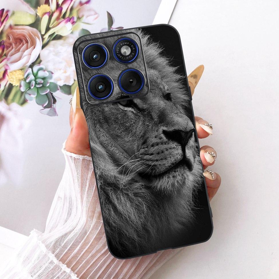 Für Motorola XT2601-2 Hülle Für Motorola Edge 70 Abdeckung Ästhetisch Mode Schmetterling Niedliche Katze Cool Bemalt Weiche Handyhülle