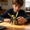 Stress Relief Bee Figurine 3D Printed Cyberpunk Figurine, Movable Joints Mechanical Hornet Ornament, Articulated Wasp Ornament Fidget Toy, Insect Desk