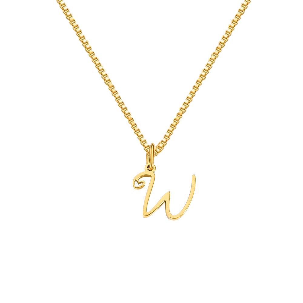 Heart Letter Pendant Necklace - Titanium Steel, Non-fading, Niche INS Style, Women s Fashion Jewelry Steel