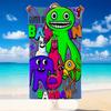 Quick Dry Beach Towel Garten of Banban Pattern, Lightweight Absorbent Towel for Pool Beach Vacation Use