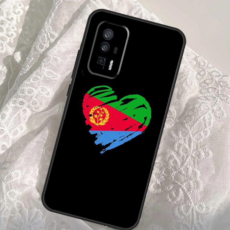 Eritrea Flag Case For Xiaomi 13T 14T Pro 12T 11T 13 14 Ultra POCO X6 Pro M6 X3 X5 M5s F3 F5 F6 Cover