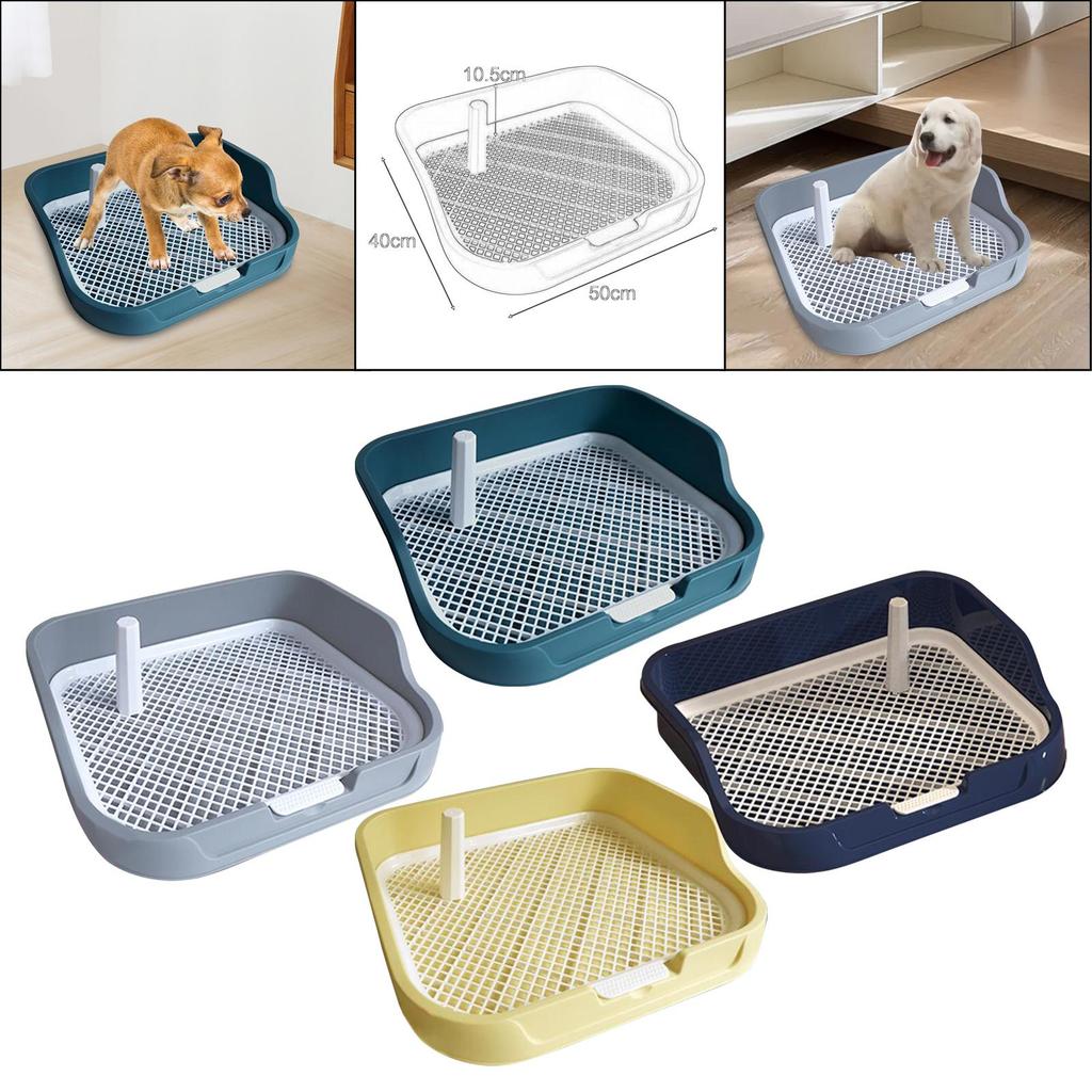 Dog Potty Pad Reusable Indoor Open Top Entry Dog Litter Pan Mesh Grids Toilet for Indoor Bunny Small and Medium Dogs Porch Puppy