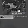 UAV 5G GPS UAV 8K Profesionální UAV 6/8K Letecké fotografování s vysokým rozlišením Vyhýbání se překážkám Čtyřkřídlý ​​vrtulník RC Vzdálenost 3000 m s 1 baterií