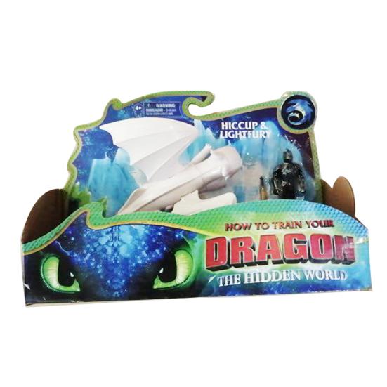How To Train Your Dragon Toothless Light Fury Hiccup Figure Doll Toy Kids Gift