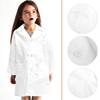 Long Sleeve Kids Lab Coat White Reusable Costume For Halloween Party Festival Toddler Scientist Clothes Washable Dress Birthday