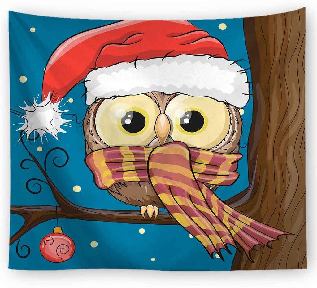 Cross-border Hanging Cloth Foreign Trade Amazon Christmas Printed Tapestry
