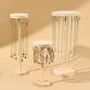 Necklace Holder Organizer Jewelry Tree Stand With 12/18 Metal Hooks Wooden Necklace Display Tower For Home Or Show Selling Use