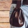 Bolsa de Cintura Embossada, Bolsas de Cintura de Couro PU Medieval