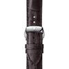 Tissot Lederarmband silbernes Zifferblatt Herren Modeuhr T097.410.26.038.00