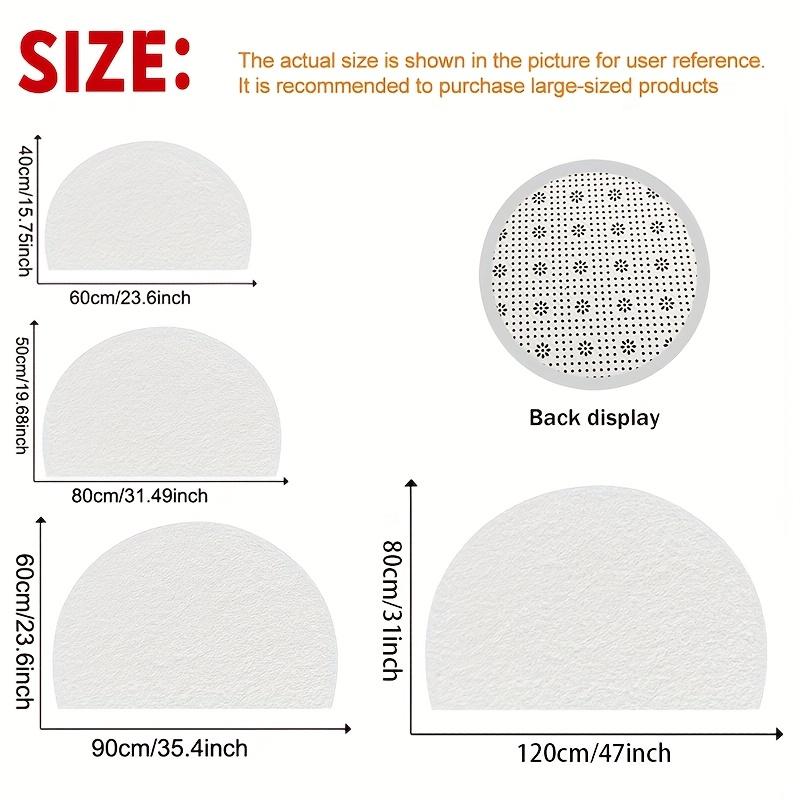 1Pcs Santa Tree Snowman Semi Circle Welcome Doormat Non-Slip for Outdoor Patio Porch Kitchen Bathroom Entryway Floor Mat