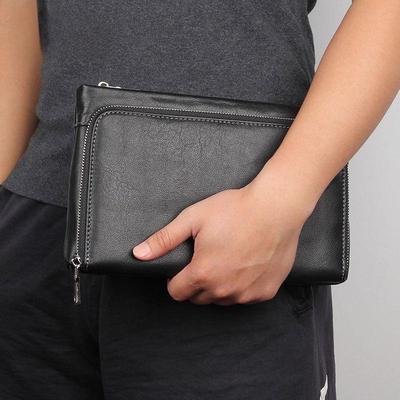 Herren Echtleder Multifunktionale Großraum Business Clutch & Handgelenktasche