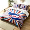 Club Nacional Football 3pc Duvet Cover Set Simple Modern Bedding Set Wrinkle Resistant Soft Fabric All Season Use a Perfect Gift