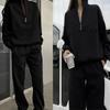 Women's Versatile Casual Long-Sleeve Sweatshirt and Long Pants Set
