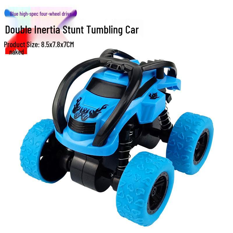 Children's Toy: Inertia-Powered 4WD Stunt Off-Road Vehicle