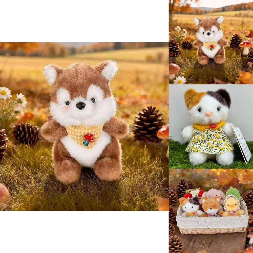 Série Jardim Coelho Raposa Esquilo Brinquedo de Pelúcia Com Algodão PP Para Decoração de Sala de Brinquedos Infantil