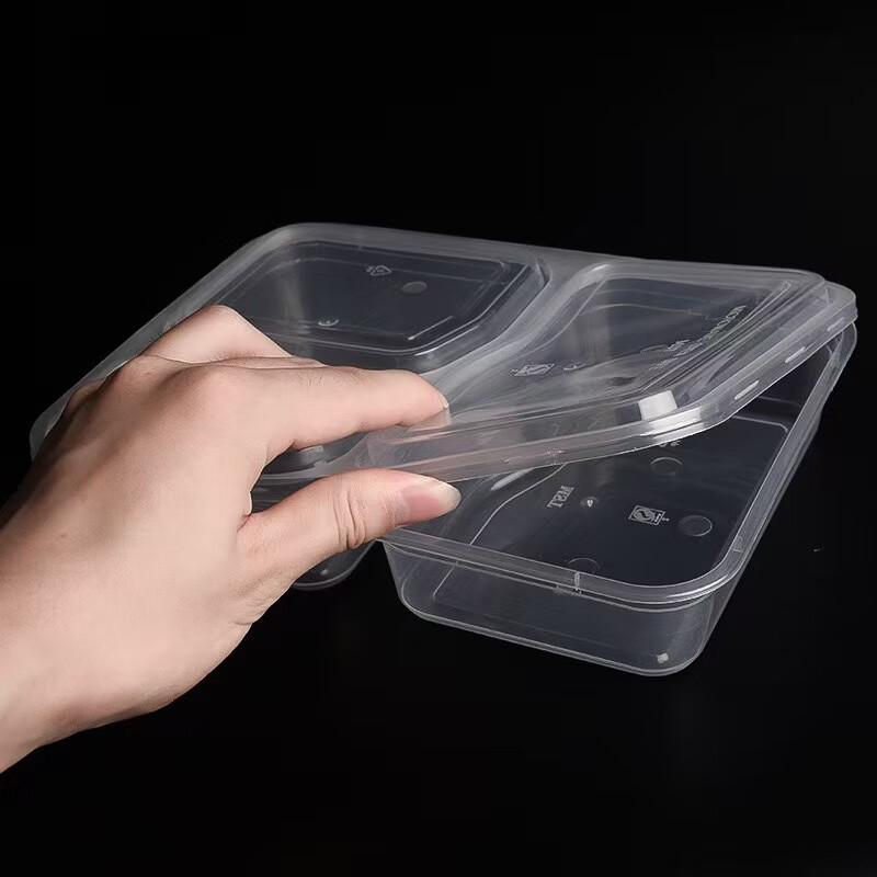 Deshangyuan Thickened 3-Compartment Disposable Takeaway Meal Boxes