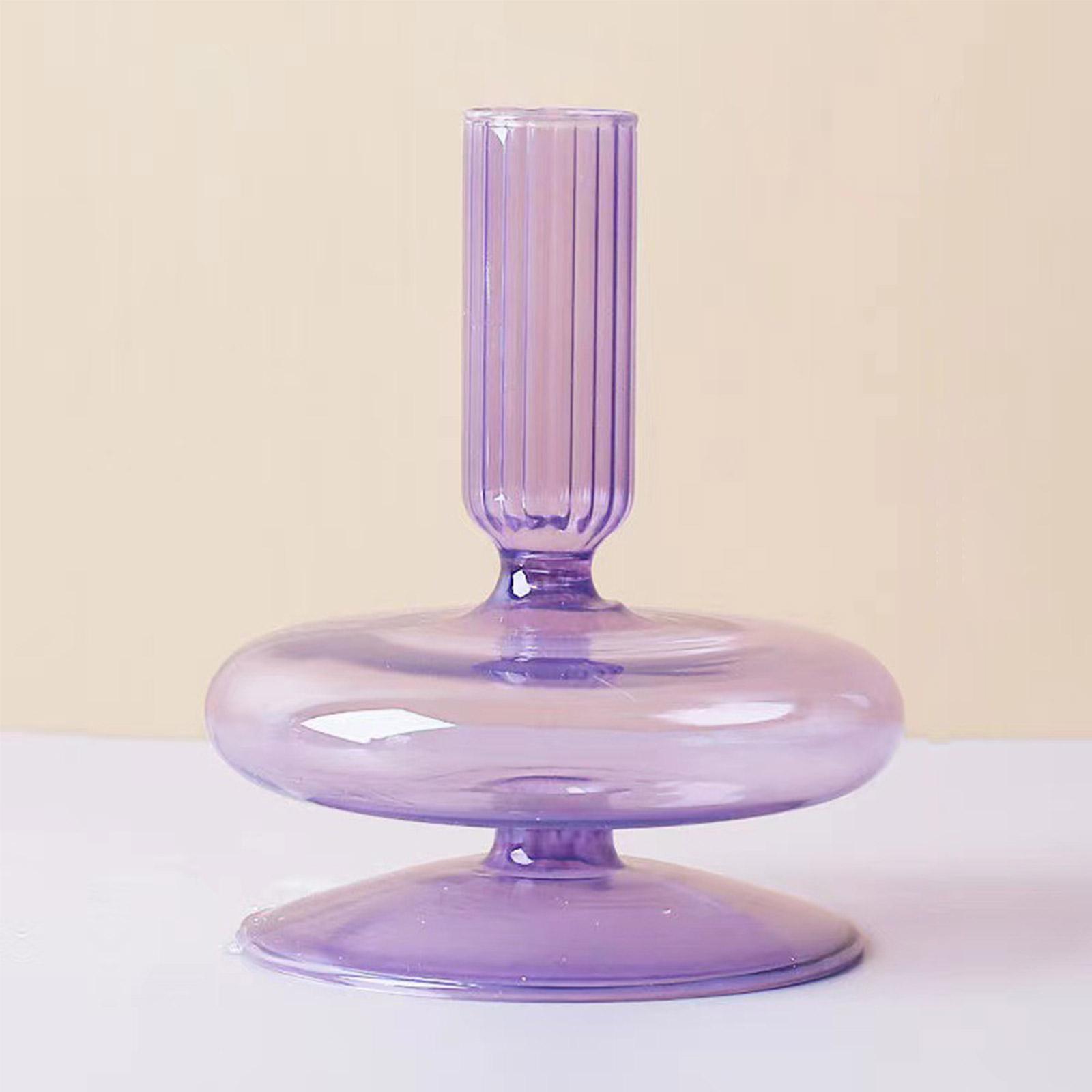 

Glass Vase for Centerpiece Modern Elegant Flower Vase Candle Holder for Wedding Home Decor Housewarming Gift Type 6