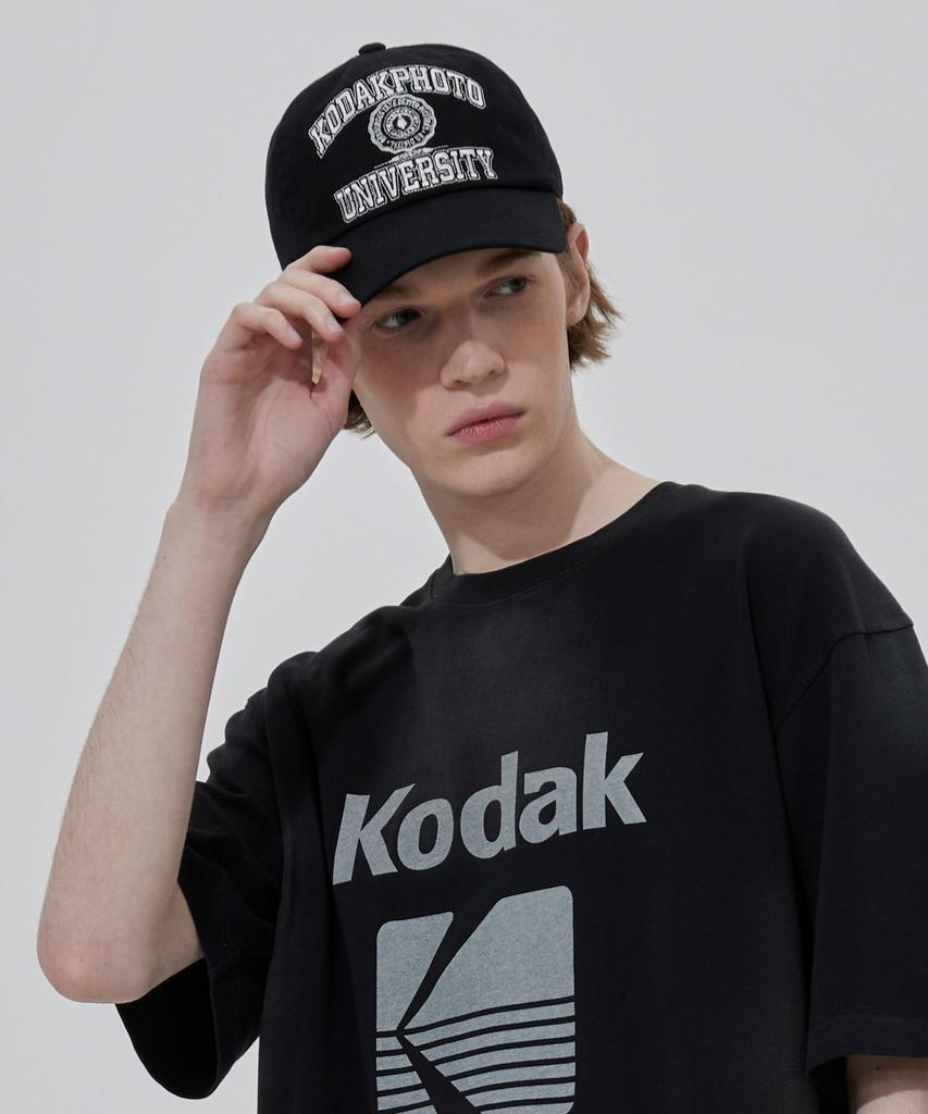 KODAK Oversized Kodak Color Ball Cap Black