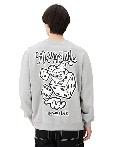 IMPROVES SIDEWAYSTANCE Dice Fleece Sweatshirt, Men's, 70170, Heather Gray