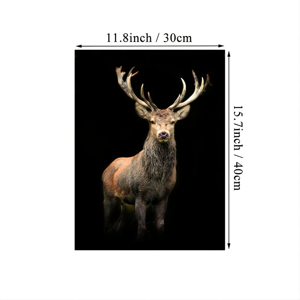 

1 шт. Бескаркасная настенная картина на холсте с изображением животных-оленей, украшение для дома, настенная картина, постер для гостиной 21cm×30cm NoFrame