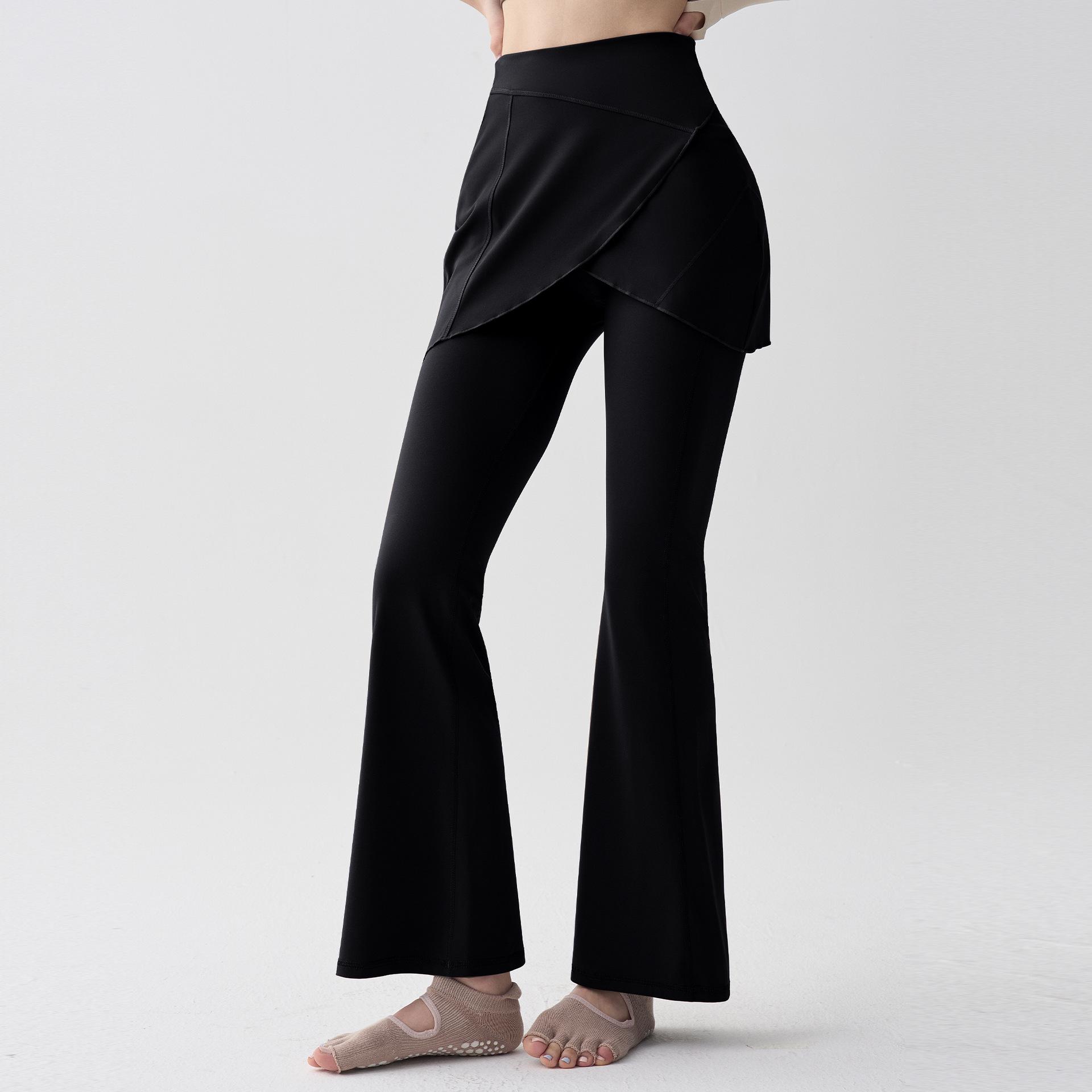 

Women s Micro-Flare Yoga Skirt Pants Set for Outdoor Fitness - Autumn/Winter L (55-62 kg)