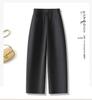 Women's High-Waisted Wide-Leg Velvet Pants - Autumn/Winter Pleated, Thickened, Loose Fit
