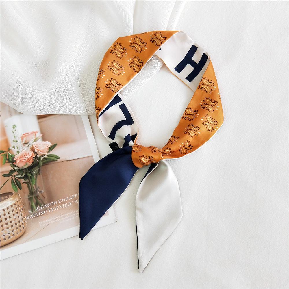 New Scarves Silk Scarves Women'S Spring And Autumn Season Long Decorative Professional Scarves Summer Thin Styles Paired With Shirts Stylish