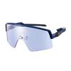 Swans Japanese-Made Sports Sunglasses Golf Mirror ULTRA LENS Anti-Reflection Coating Large Lens CONTRAIM CR-3114 MEBL Silver Mirror X ULTRA