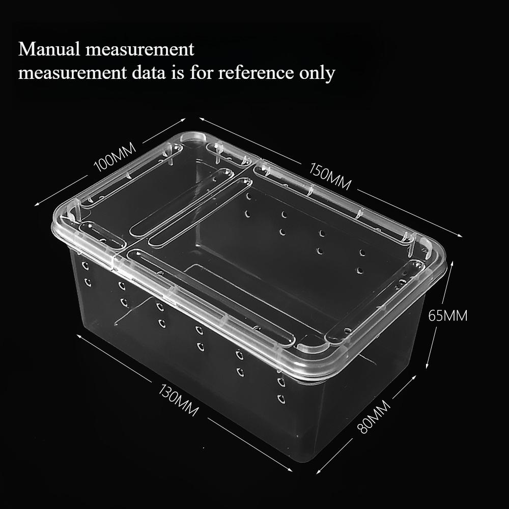 Transparent  Portable Reptile Insect Breeding Box Small Pet Observation Container Best Seller Spider Lizard Keeping Container