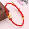 Chinese Style New Year Bracelet Wristband Red Rope Bracelet  Lunar Year Celebration