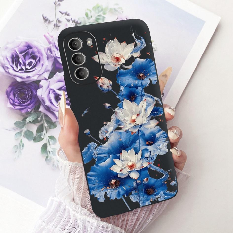 Hülle Für Motorola Moto G51 5G Cover XT2171-2 XT2171-1 Beliebte Blume Weiches TPU Silikon Handyhülle Für Moto G31 G71 5G G 51 Schale