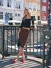 Laengaenlu Illa Satin Midi Skirt(Illa)_Brown
