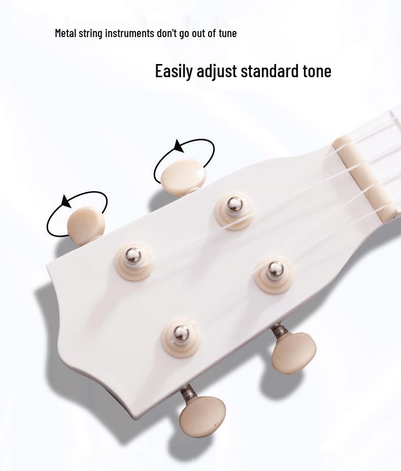Giraffe Cartoon Ukulele - Cute Entry-Level Musical Instrument for Beginner Students