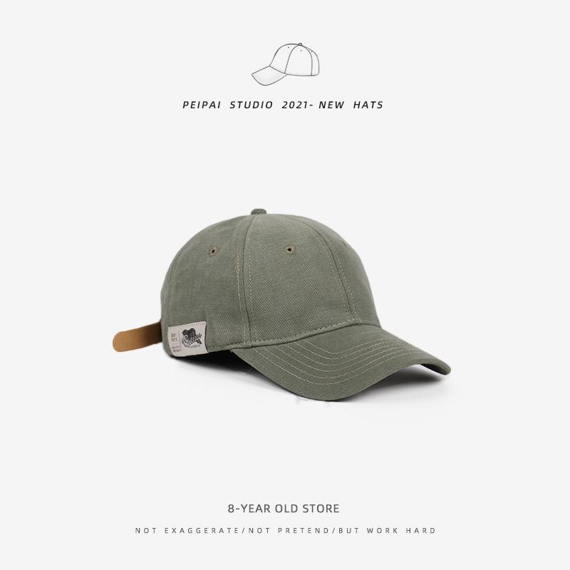 Baseball Cap Simple Casual Spring and Summer Visor Soft Top Cap Men