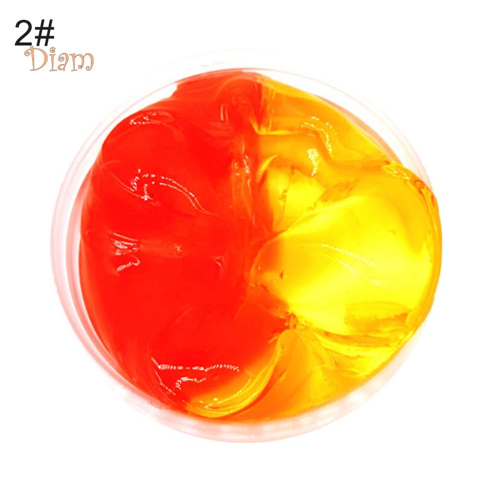 NO.KK Clear Crystal Slime Stretchy Clay Stress Relieve Kids Toy Funny Stressre Lief