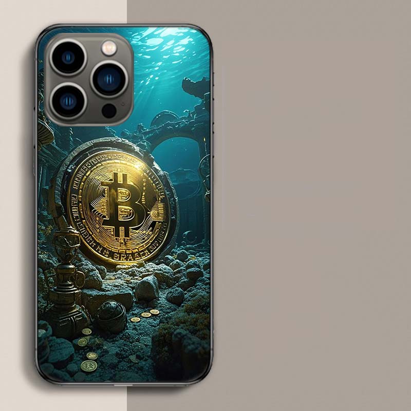 Bitcoin Money Phone Case For Iphone 17 Air 15 Pro 14 Plus 16 Pro Max 17E 16E 12 13 Mini 11 Cover Cute Fundas