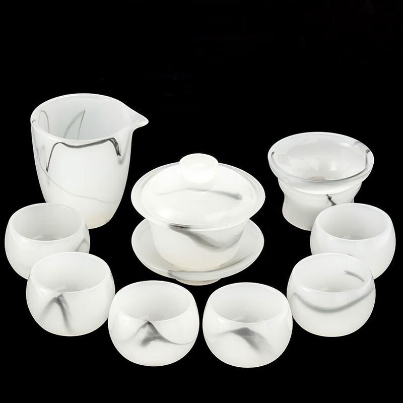 Ink Fragrance Glazed Kung Fu Tea Set