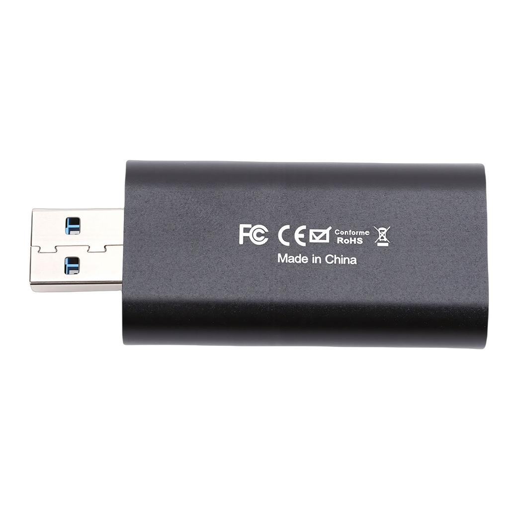 Video Capture Card 4K 30hz High Definition Multimedia Interface to USB Audio Video Capture Device for Streaming Gaming