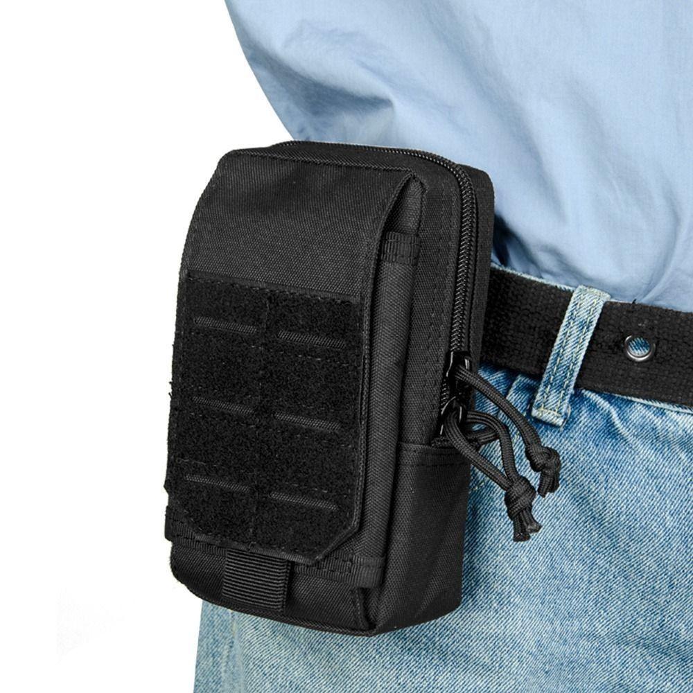 Waist Hanging Mobile Phone Waist Bag Oxford Clip-On Case Bag Outdoor Activities