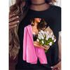 Maycaur Hot Sales Printed Female Tshirt Women Fashion Graphic Printed T-Shirt Harajuku Korean Style Short Sleeves Clothes Female