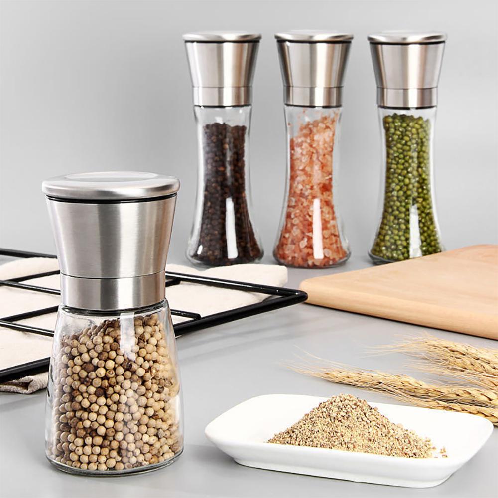 Manual Salt Pepper Grinder Coffee Grinde Pulverizer Powder Machine Steel Spice Grinder Salt Shaker Kitchen Mills Accessories