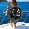 1pc Football17 Beach Towel with Custom Name, Beach/Swimming/Bath/Picnic/Camping Towel, Suitable for Seaside Beaches