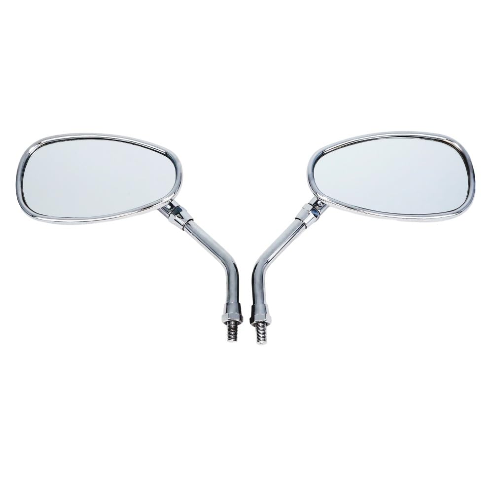

ALBA Motorcycle Rearview 10mm 150mm Mirror Set of 1 and Mirrors, Oval, Positive-Side Thread, Surface, (Left Right) 101-039