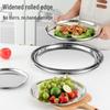 Jijun 40cm 304 Stainless Steel Round Dinner Plate